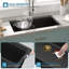 Évier de cuisine encastré 30 po x l 19 po en quartz-121670838