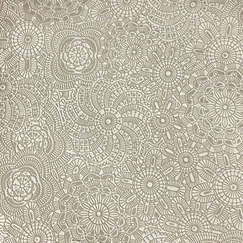 Coachella-Camden Embossed Vinyl Fabric, Linen