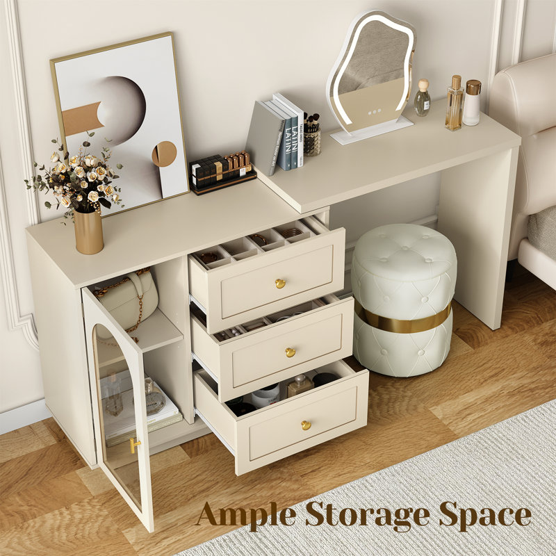 Dressing Table Storage Included, Beige
