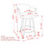 Tabouret de comptoir 26 po Modern-318071921
