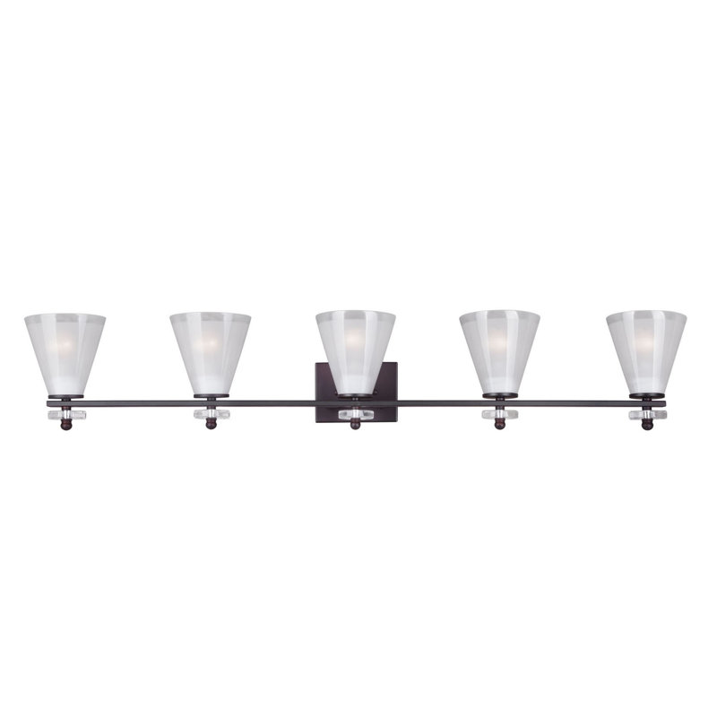 Buhr 5 - Light Dimmable Bath Bar, Antique Bronze