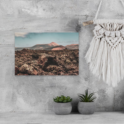 Contemporary Art Abstract Dramatic Modern Landscape Architecture Wall Art by Michael Bangiev - Wrapped Canvas Print