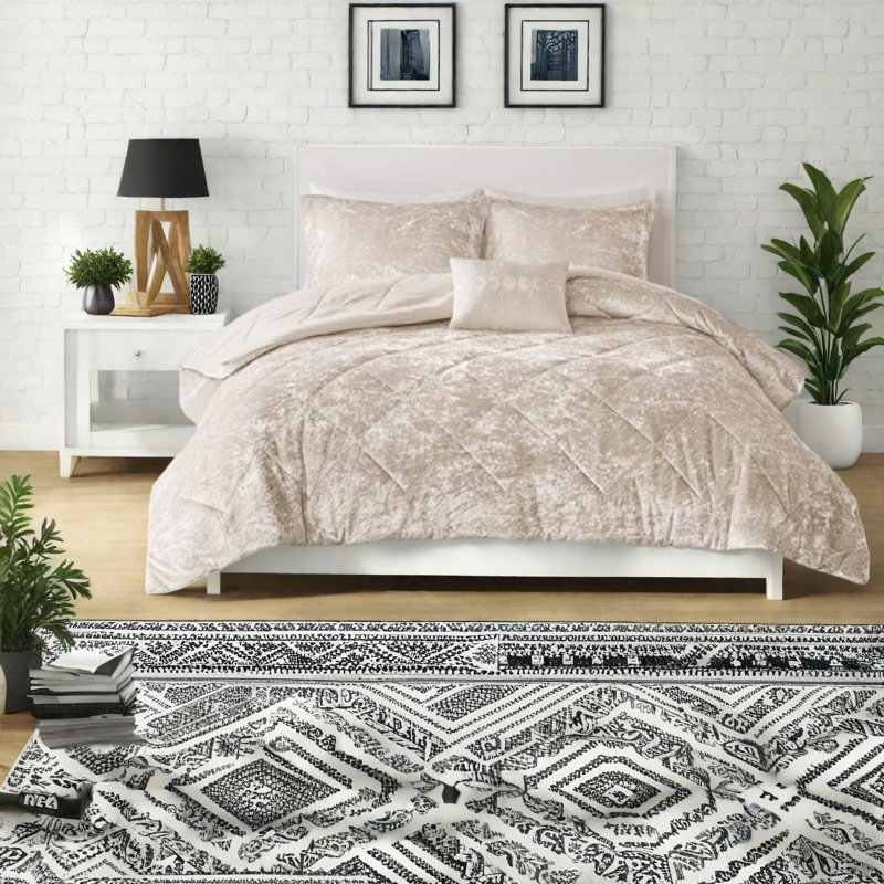 Ensembles de literie en velours luxueux pour grand lit en polyester