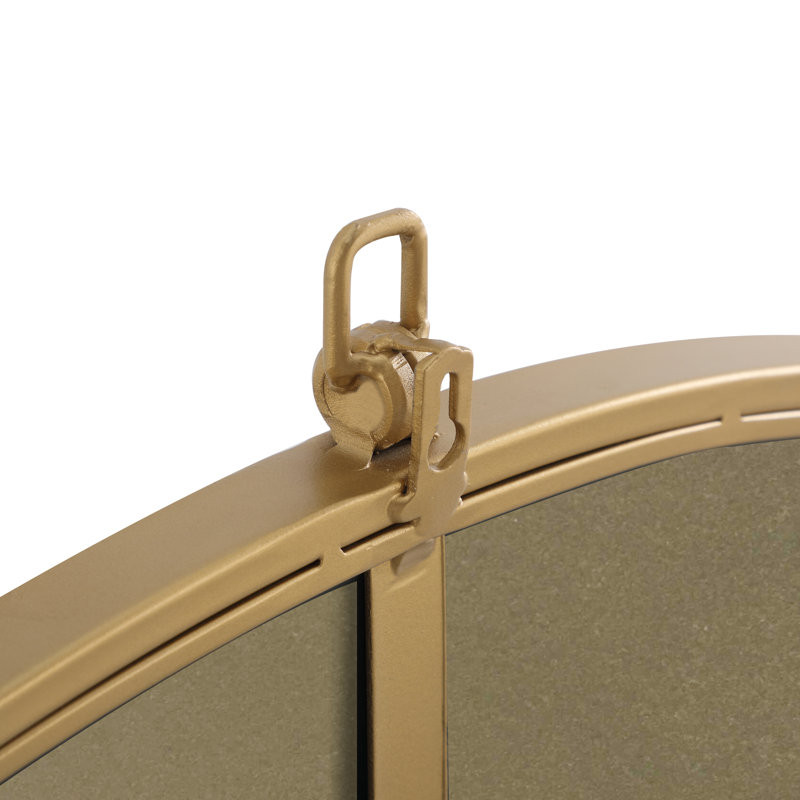 Miroir Cassie, Laiton, 45 po x 45 po