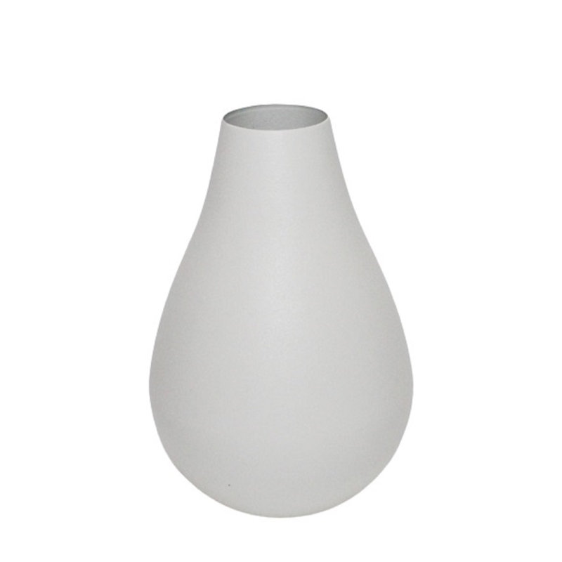 Vase de table en aluminium Jenny, Blanc
