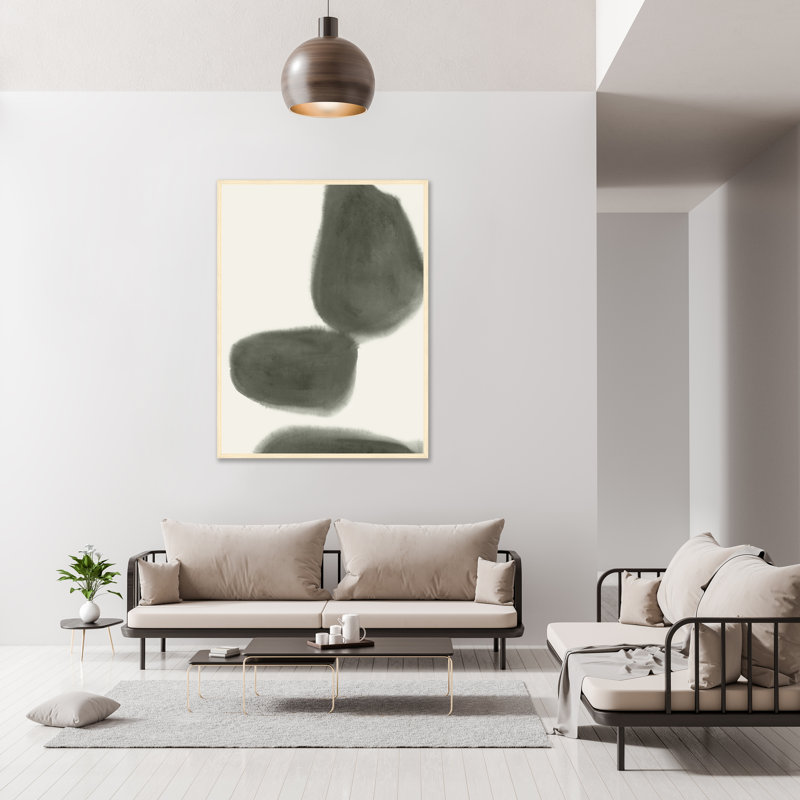 «Out of Focus I» par Bobby Berk - peinture sur toile à cadre flottant