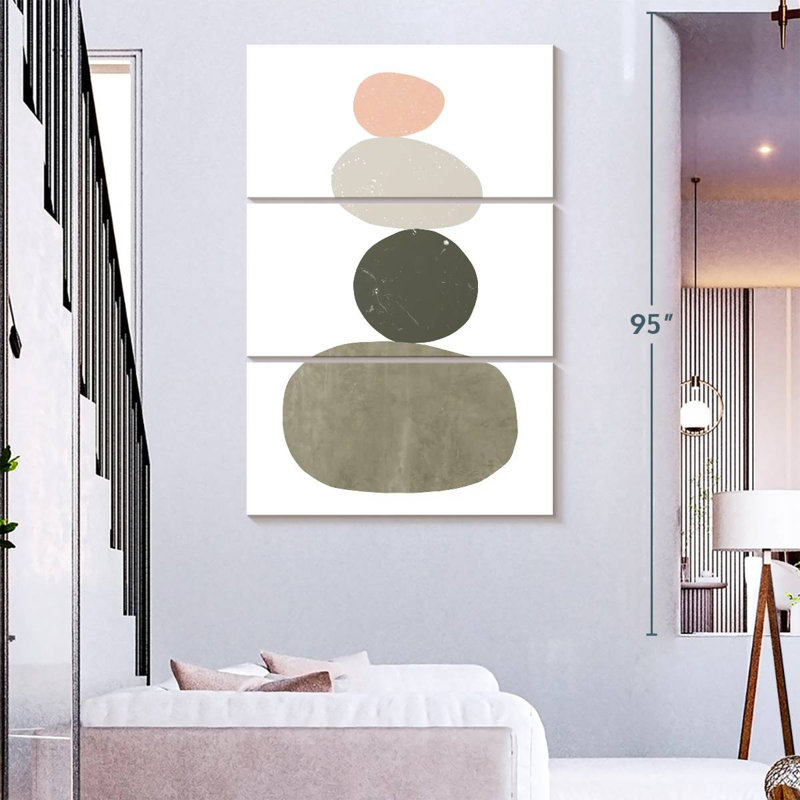 Avery Pebbles I, 74" H x 48" W