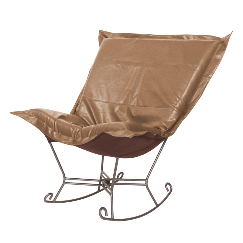 Azaria Metal Rocking Chair, Bronze