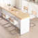 Ambrine Upholstered Boucle Counter & Bar Stool with Cane Rattan Back