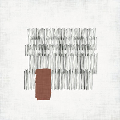 Hatched Colorblock III by Jennifer Paxton Parker - No Frame Print on Canvas