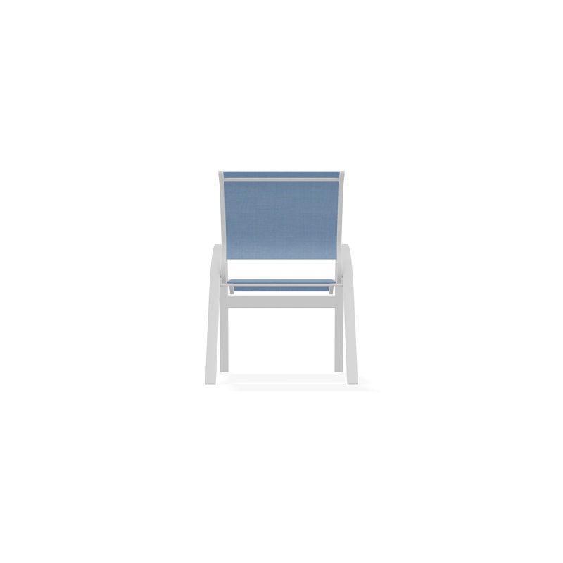 Aruba II Outdoor Dining Chair, Sky, White
