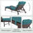 Outdoor Lounge Chairs Set Of 2,Adjustable 5-Position Outdoor Chaise Lounge With Armrests & Wheels For Poolside, Backyard, Deck-551224803-551224800