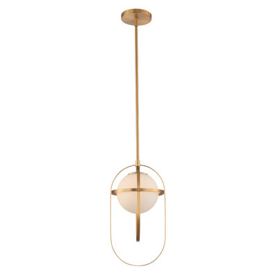 Lennox 1 LT New Brass Pendant Kalco