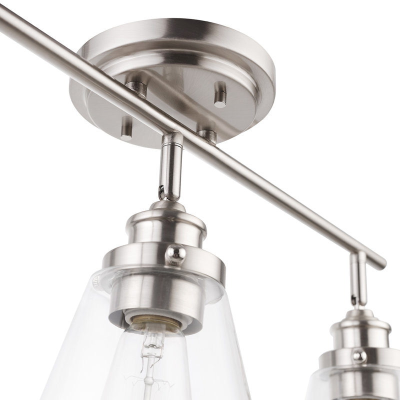 24.4'' 3 -Light Fixed Track Track Kit with Dimmable and Adjustable Head