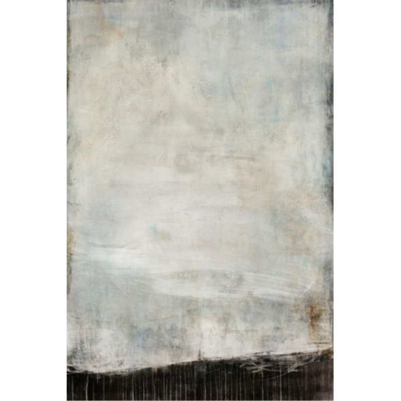 «Snowy Days» par Guseul Park - Peinture, H 54 po x l 36 po x P 1,5 po, Image au pinceau gel