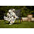 Gray Knitted Sherpa Geometric Reversable Throw