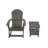 Arrlo Outdoor Adirondack HIPS Rocking Chair with Table-88382270