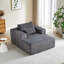 Fauteuil en velours côtelé Corduroy, sans assemblage, confortable et confortable-1541509622