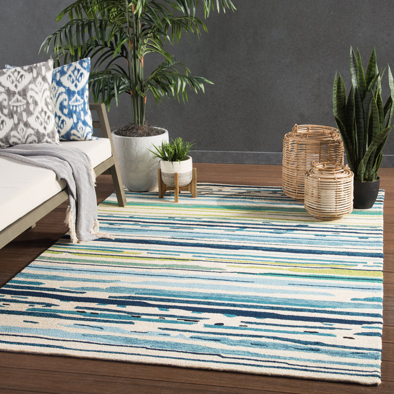 Highland Dunes Graysen Abstract Indoor / Outdoor Rug & Reviews | Wayfair