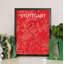 Stuttgart City Map - No Frame Print-379174180