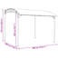 VidaXL 300cm D Polyester Cover Retractable Patio Awning-126704016