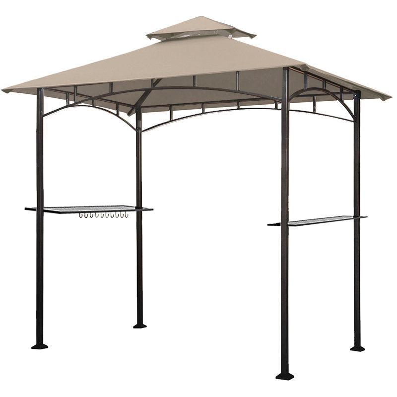 Mugen 8 Ft. W x 5 Ft. D Steel Grill, Beige