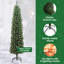 vidaXL Artificial Christmas Tree with 300 LEDs with Stand Green-196414158