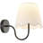 1-Light Iron Wall Sconce with Linen Shade-1507827890