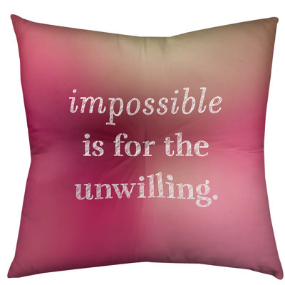 Impossible Throw Pillow