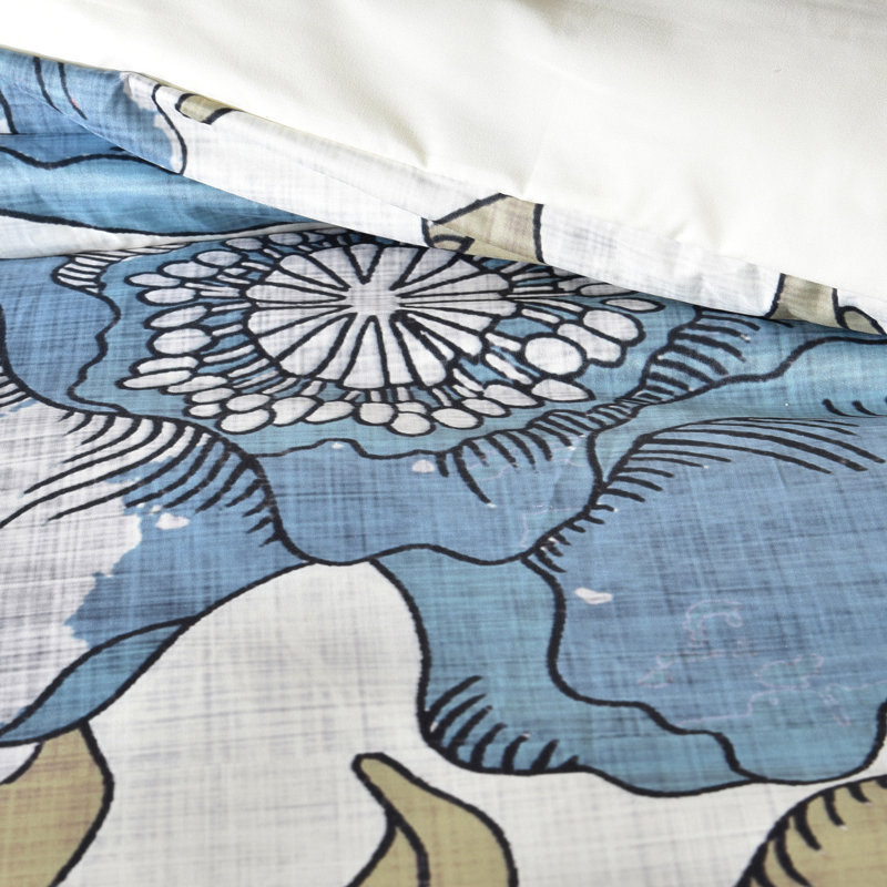 Summertime Evening Traditional Floral Duvet Cover