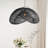 Lucian Rattan Pendant Light - Black Sculptural 1-Light Polished Handwoven Adjustable Ceiling Light For Kitchen Island, Kitchen, Dining Room, Living Room, Bedroom or Hallway in Modern Farmhouse, Farmhouse & Boho Style-1893182072-1893182078