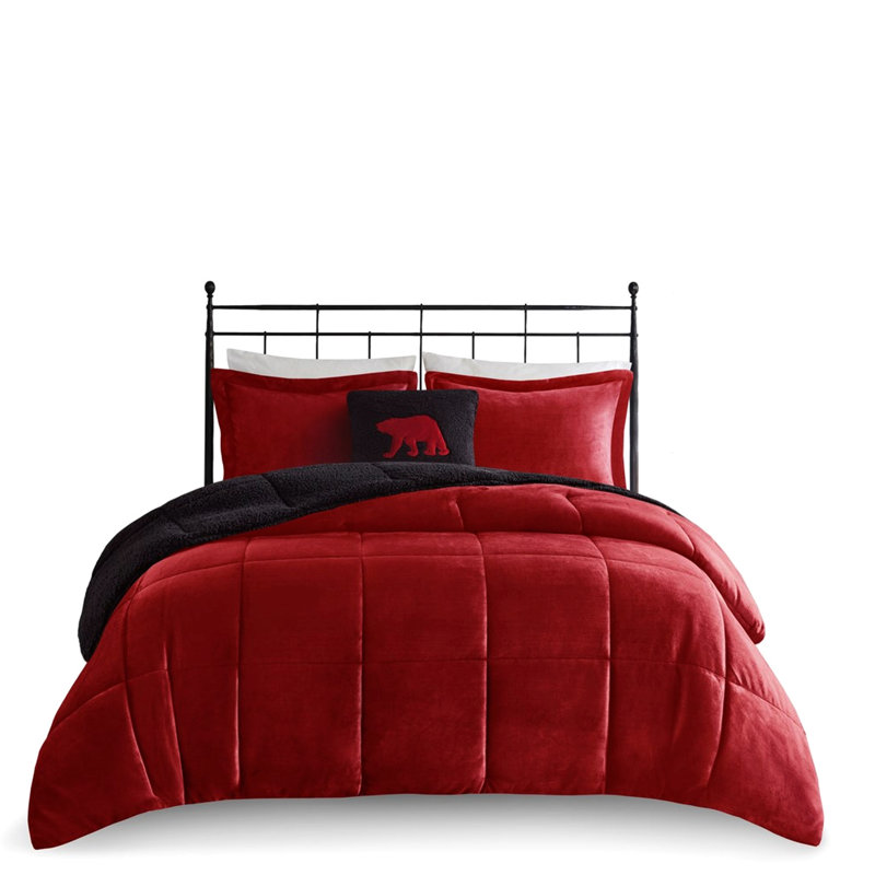 King Comforter - And Texture 1 Comforter, 2 Shams, Decorative Pillow Easy To Clean Brown Size Down Alternative 102"W X 86"L Warm Comfortable
