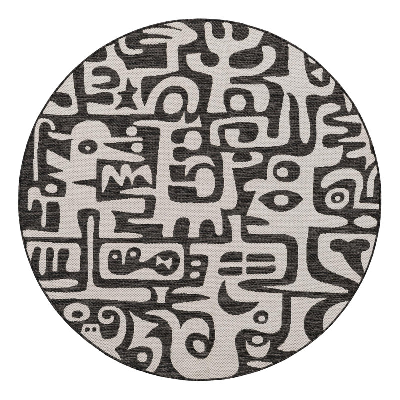 Tapis Lyric Hower, Rond 6 pi 1 po