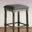 Tabouret pivotant en bois rembourré à hauteur de comptoir, ensemble de 2