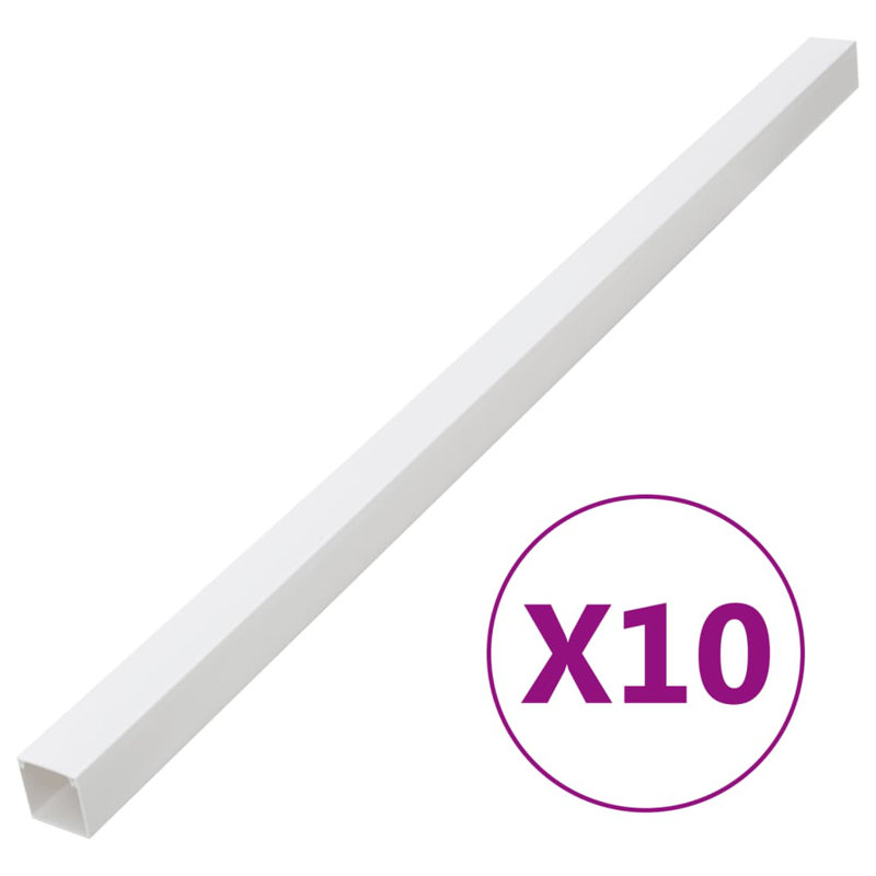 VidaXL Cable Cover, 2.4" H x 39.4" W x 3.9" D