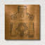 « Appareil photo en liège » de Kamdon Kreations, décoration murale en métal, 91,4 cm x 91,4 cm-133432110