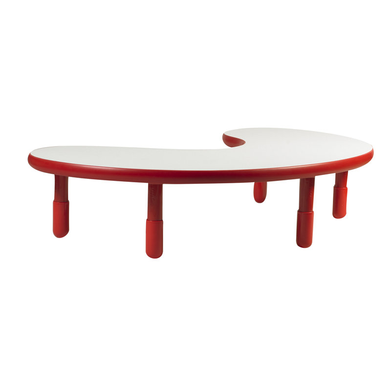 Table pour enfant BASELINE, Rouge pomme d'amour, H 22 po x L 38 po x L 65 po