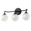 Luminaire de salle de bain 3 lumières à intensité variable moderne avec abat-jour en verre soufflé à la main-133329486