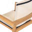 Chaise de salle à manger Belfast, ensemble de 2, structure en teck et tissu beige