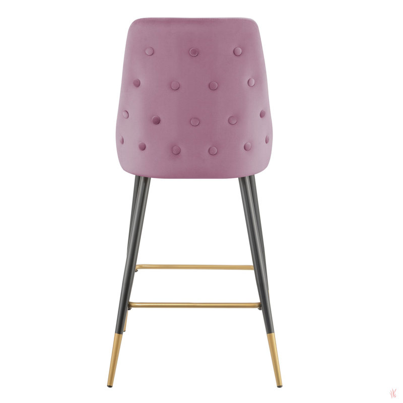 Ben - Tabouret de bar (D6239-1) - Broadway rosé (ensemble de 2) (emballage 3 ista)