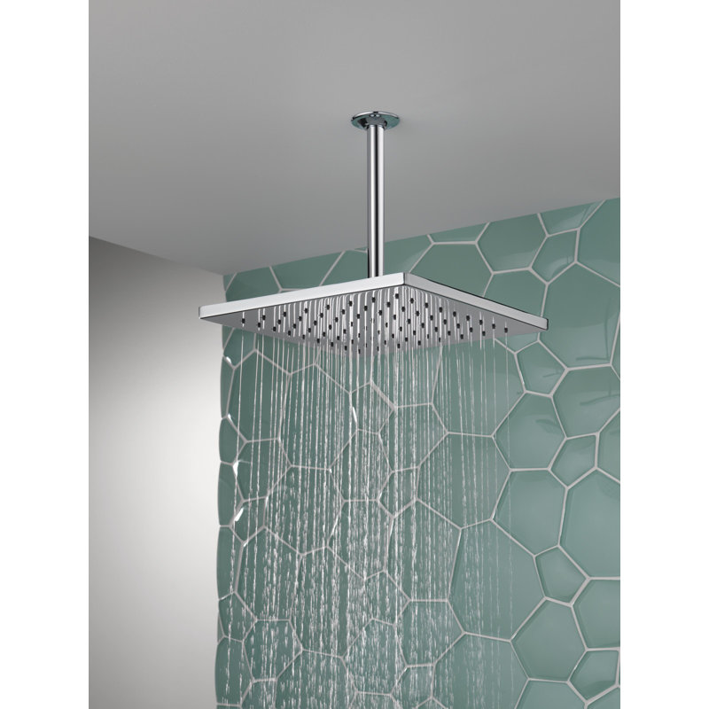 Pomme de douche à pluie avec technologie H2Okinetic, Chrome Lumicoat