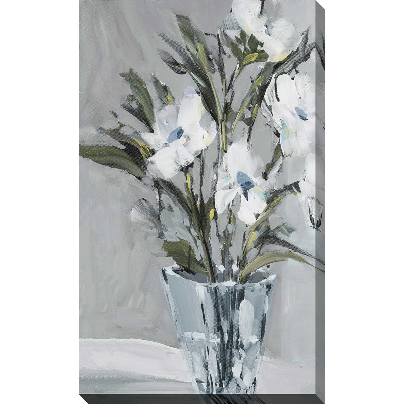 "Evening Flowers (Vertical)" by Jane Slivka Print on Canvas