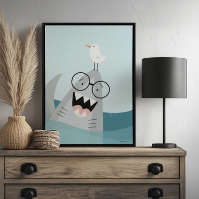 Shark Hello by Rachel Nieman Art Print