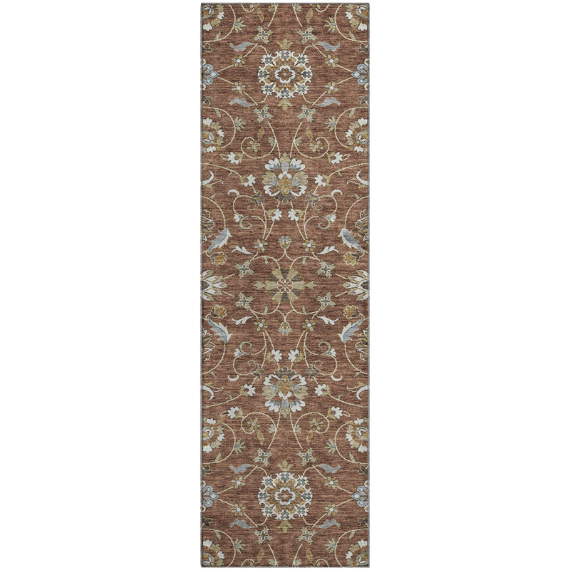 Premium Machine Washable Gurubaksh AMF1149 Moroccan Rug, Runner 2'3" x 7'6"