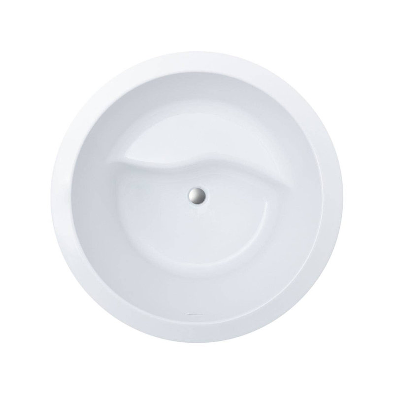 41'' x 41'' Freestanding Soaking Acrylic Bathtub, Chrome