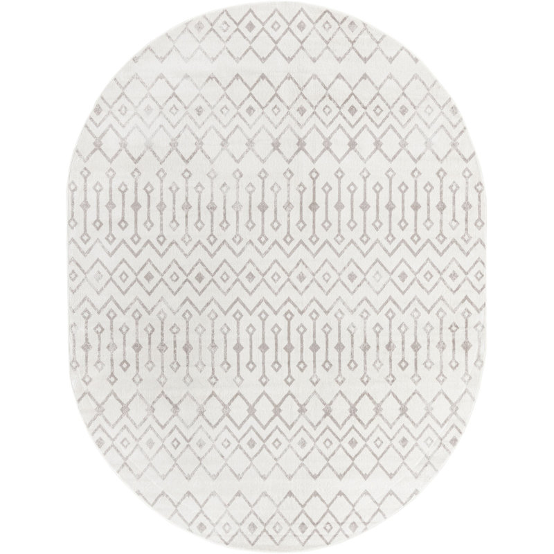 Moroccan Indoor Rug, Oval 8' x 10'