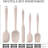 600℉ Heat Resistant BPA-Free Silicone Rubber Spatula Set,Kitchen Cooking Spatulas, Baking, Mixing for Non Stick Cookware, Dishwasher Safe, Set of 5, Khaki-136265645