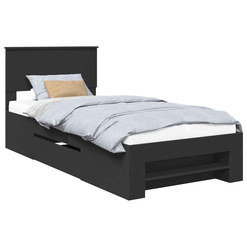 Bed, Black, Small Single (2'6)