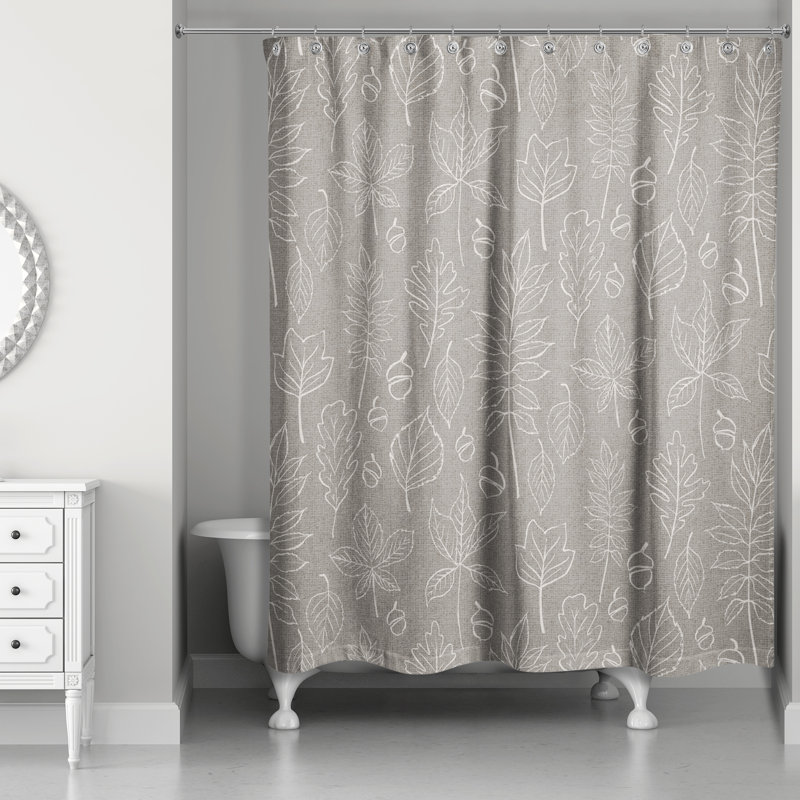 Rideau de douche simple Monastiri, gris