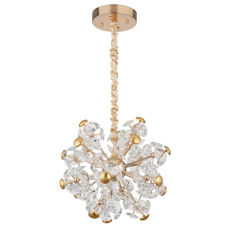 Bina 1 - Light Gold LED Geometric Pendant
